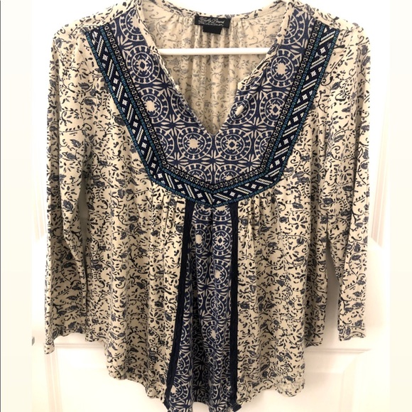 Lucky brand patterned top - Picture 2 of 6